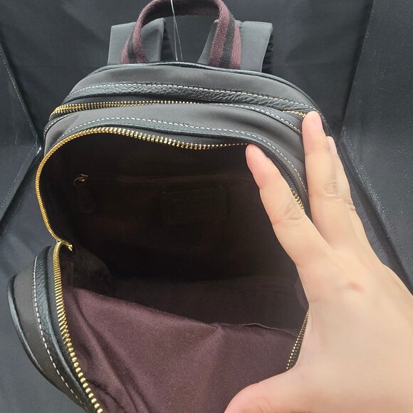 Coach Nylon Ellis Backpack CA210 Black - Picture 6 of 10